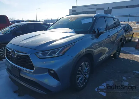 2021 Toyota Highlander Hybrid Platinum from USA, damaged, VIN 5TDEBRCH4MS026397